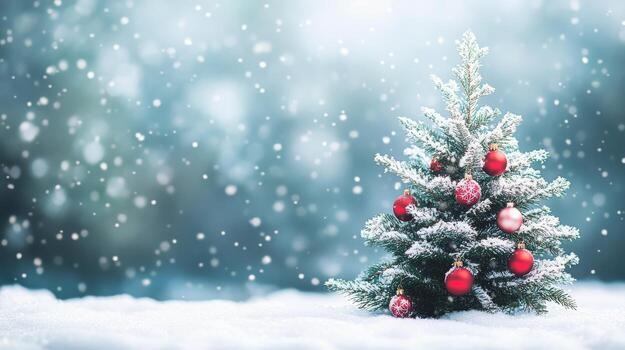 Snowy Christmas Tree